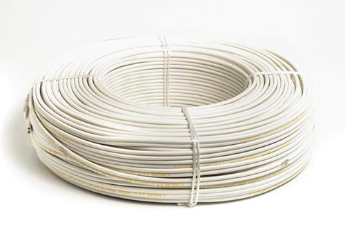 CABLE BIPOLAR PARALELO NORMALIZADO 2 X 2,5 MM. BLANCO (ROLLO X 100 M.)