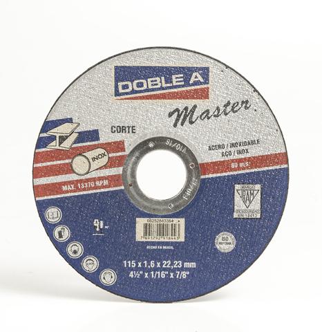 DISCO DOBLE A MASTER CORTE METAL P/SENSITIVA DOBLE MALLA DE 300X3,2X25,4