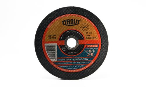 DISCO TYROLIT SECUR DESBASTE METAL CENTRO DEPRIMIDO DE 115X4,8X22