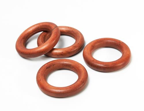 ARGOLLA DE MADERA LISA COLOR CEDRO DE 1