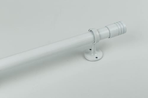 BARRAL DE METAL COLOR BLANCO DE 21MM.X140CM. EN KIT