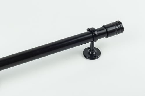 BARRAL DE METAL COLOR NEGRO DE 21MM.X140CM. EN KIT