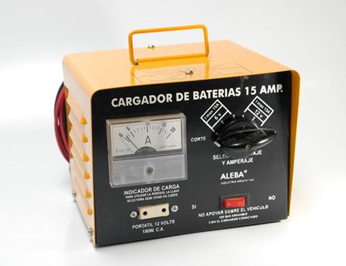 CARGADOR PARA BATERÍAS ALEBA 8 AMP. DIRECTO 6/12 V.