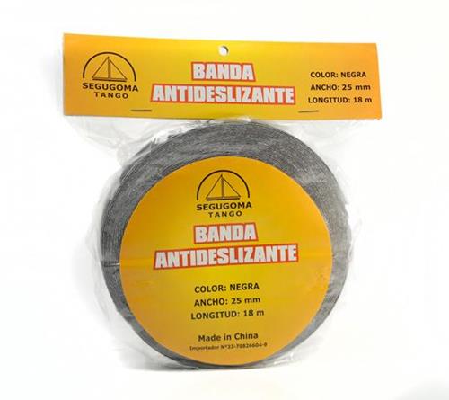 CINTA AUTOADHESIVA ANTIDESLIZANTE NEGRA 25 MM. X 18 M.