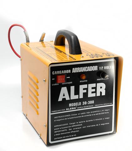 CARGADOR ARRANCADOR ALEBA 30-300 AMP. COMPACTO 12 V.
