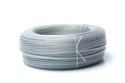 CABLE DE ACERO PLASTIFICADO (ROLLO X 100 M.)