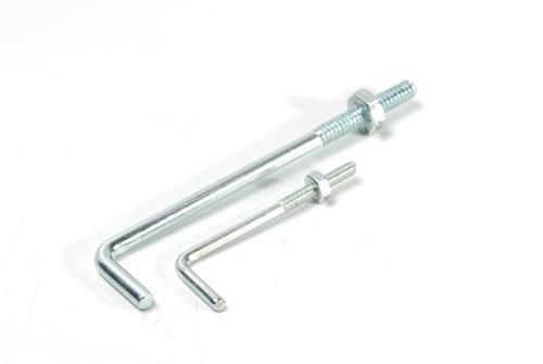 CLAVO EL ESCUERZO ESCUADRA GALV. CON TUERCA DE 1/8X40 (50 U.)