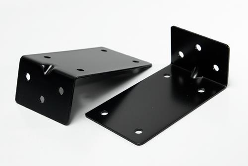 CONECTOR ÁNGULO DESIGUAL S.C NEGRO DE 45X40X95 MM.