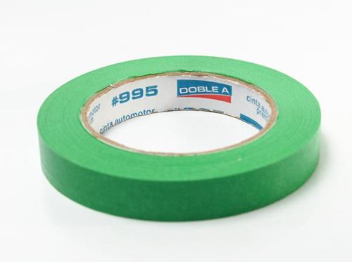 CINTA PARA ENMASCARAR DOBLE A PREMIUM VERDE DE 18MM.X50M. (BULTO CERRADO)