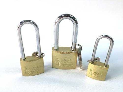 CANDADO DE HIERRO CILINDRO BRONCE DE 50 MM. ARO LARGO(O. CHINA)