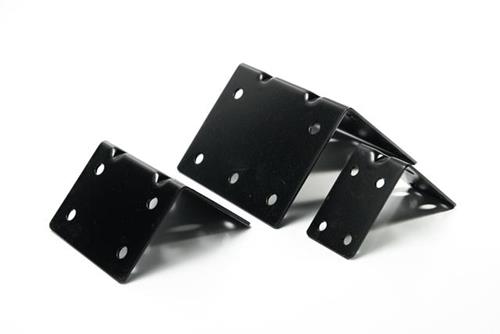 CONECTOR ÁNGULO IGUAL S.C NEGRO DE 93X70X70 MM.