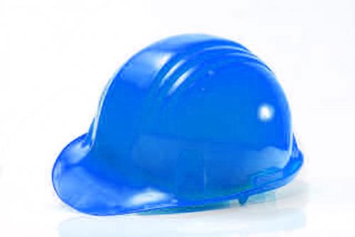 CASCO L&R DE POLIETILENO, AZUL