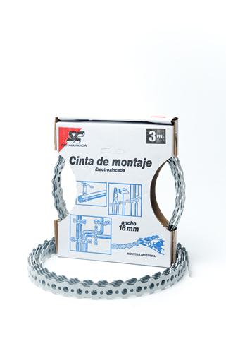 CINTA PARA MONTAJE ZINCADA S.C. (CAJA X 10M.)