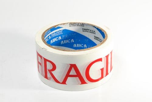CINTA PARA EMBALAR AUCA DE 48MM.X50M.BLANCA FRÁGIL