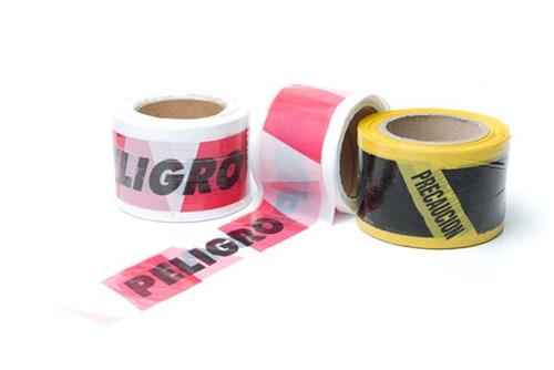 CINTA PELIGRO ECONÓMICA DE 8 CM. X 100 M. (BULTO CERRADO)