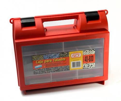 CAJA PLÁSTICA PARA TALADRO FURY CON ORGANIZADOR
