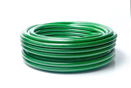 CAÑO PARA RIEGO PLASTIRRABIT TRENZADO DE 1/2 (ROLLO X 25 M.)