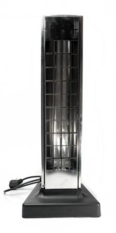 CALEFACTOR A CUARZO VERTICAL METÁLICO DE 1200 W.