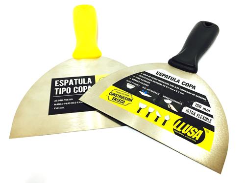 ESPATULA PARA DURLOCK LLUSA TIPO COPA RECTIFICADA DE 150 MM.