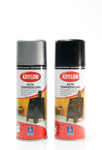ESMALTE KRYLON AEROSOL X 340 G. ALTA TEMPERATURA ALUMINIO (CAJA CERRADA)