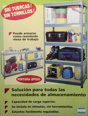ESTANTERÍA MODULAR POWER RACK 5 ESTANTES (90X45X183 CM.) NEGRA