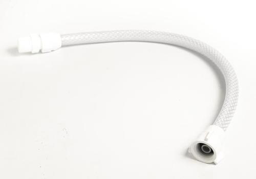 FLEXIBLE DE PVC BLANCO MALLADO REGULABLE GINYPLAS DE 1/2 X 30 CM.