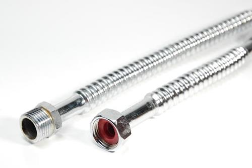 FLEXIBLE DE COBRE CROMADO RAO DE 1/2X30CM. (CAJA CERRADA)