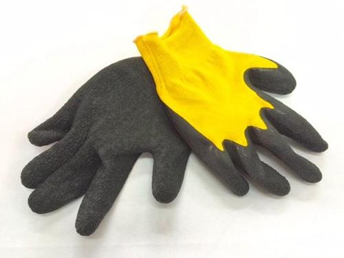 GUANTE DE LATEX CON PUÑO ELASTIZADO DORSO VENTILADO (EL PAR)(X BULTO)