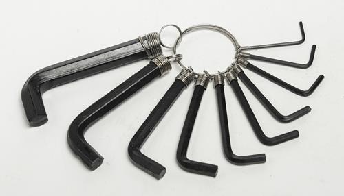 LLAVE ALLEN NEON EN MILÍMETROS JUEGO DE 10 PIEZAS (O.CHINA)