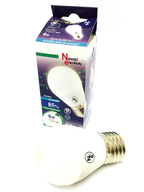 LAMPARA LED GOTA 6 W. CALIDA E27