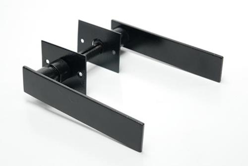 MANIJA DE HIERRO RECTA PINTADA EPOXI NEGRO PERNO LARGO