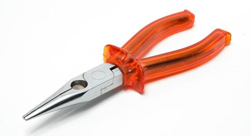 PINZA MEDIA CAÑA AISLADA CROMADA DE 8 (O. CHINA)