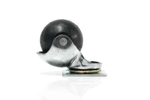 RUEDA GIRATORIA DE GOMA DE 40 MM. ESFÉRICA CON BASE BP (O. CHINA)