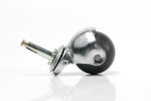 RUEDA GIRATORIA DE GOMA DE 40 MM. ESFÉRICA CON PERNO BS (O. CHINA)