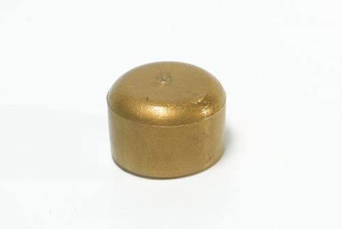 REGATÓN PLÁSTICO REDONDO SCOGAR DE 12 MM. DORADO