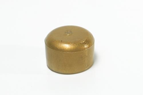 REGATÓN PLÁSTICO REDONDO SCOGAR DE 16 MM. DORADO