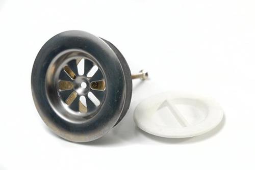 SOPAPA DE ACERO INOXIDABLE Y BRONCE DE 1 1/2 LAVATORIO