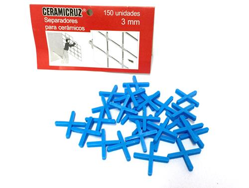 SEPARADORES CERAMICRUZ CRUZ DE 1 MM. (BOLSA X 50 U.)