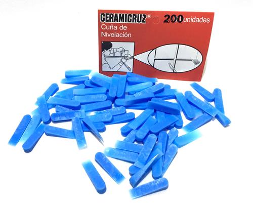 SEPARADORES CERAMICRUZ  CUÑA DE NIVELACION (BOLSA X 200 U.)