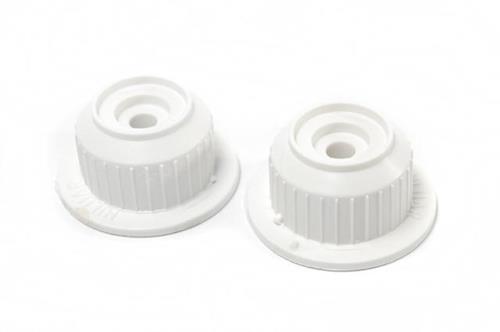 SOPORTE PLÁSTICO BLANCO A ROSCA TIPO LUQUE