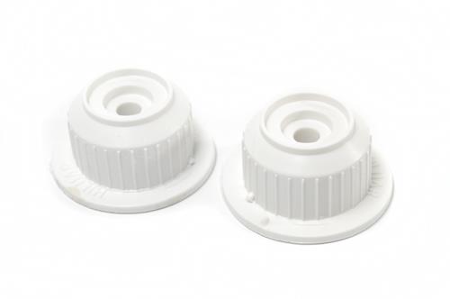 SOPORTE PLÁSTICO BLANCO A ROSCA TIPO LUQUE