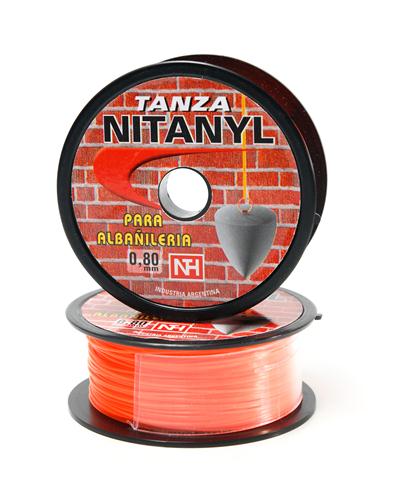 TANZA DE NYLON FLÚO ALBAÑIL DE 1,00 MM. NITANYL (CARRETEL X 100 M.)