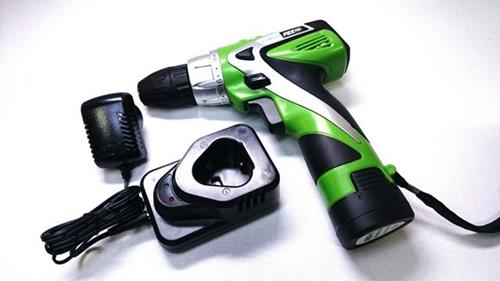 TALADRO ATORNILLADOR A BATERÍA ION LITIO FOX-PRO 10 MM. V. VAR. ART.038 (2 BAT.)