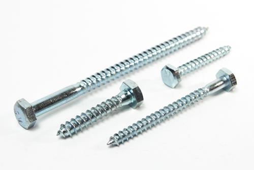 TIRAFONDO CABEZA HEXAGONAL ZINCADO 3/16X1