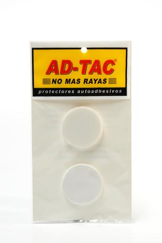 TOPETINA AUTOADHESIVA REDONDA COLOR BLANCO (BLISTER X 2)