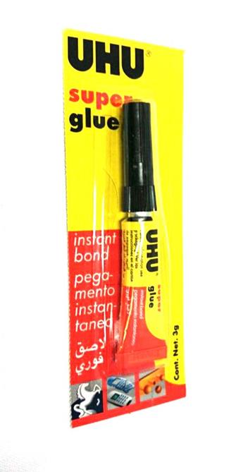 UHU PEGAMENTO INSTANTANEO SUPER GLUE X 3 GR. (BLISTER)