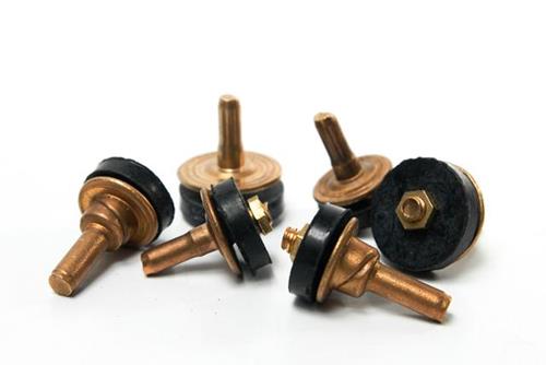 VÁLVULA DE BRONCE Y GOMA DE 1/2 PARA CANILLA