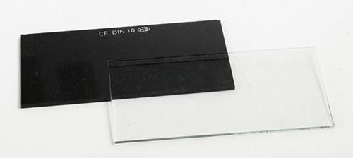 VIDRIO RECTANGULAR PARA CARETA DE SOLDAR TONO 6