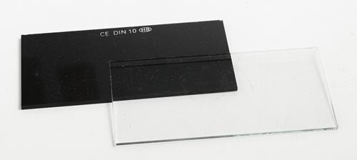 VIDRIO RECTANGULAR PARA CARETA DE SOLDAR TONO 6